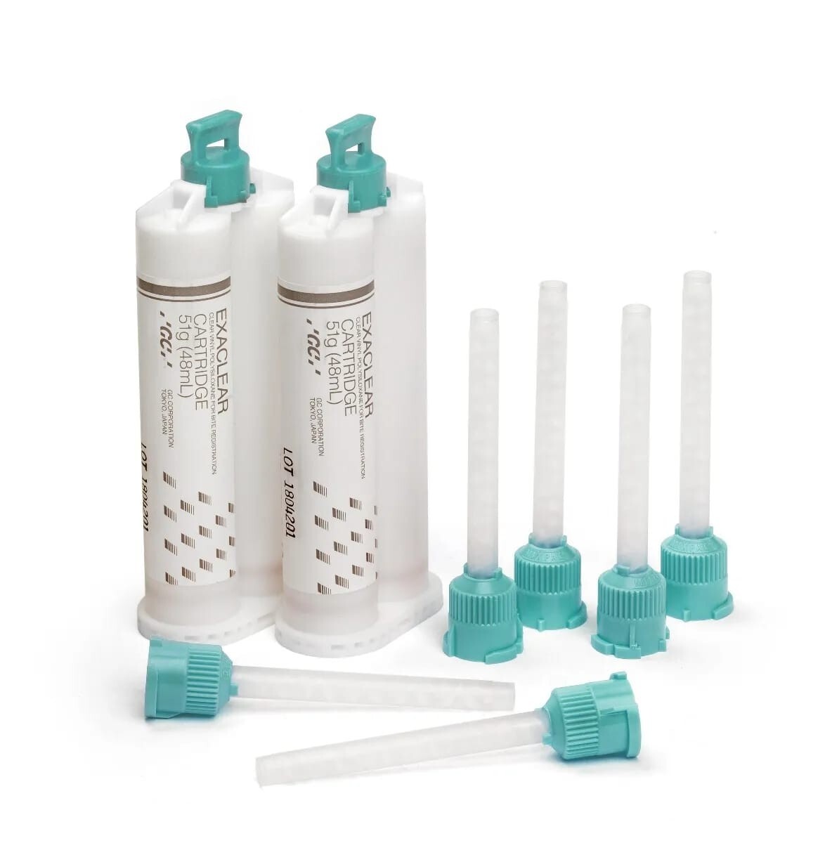 GC Exaclear Clear Vinyl Polysiloxane VPS Bite Registration (2x48ml) cartridges