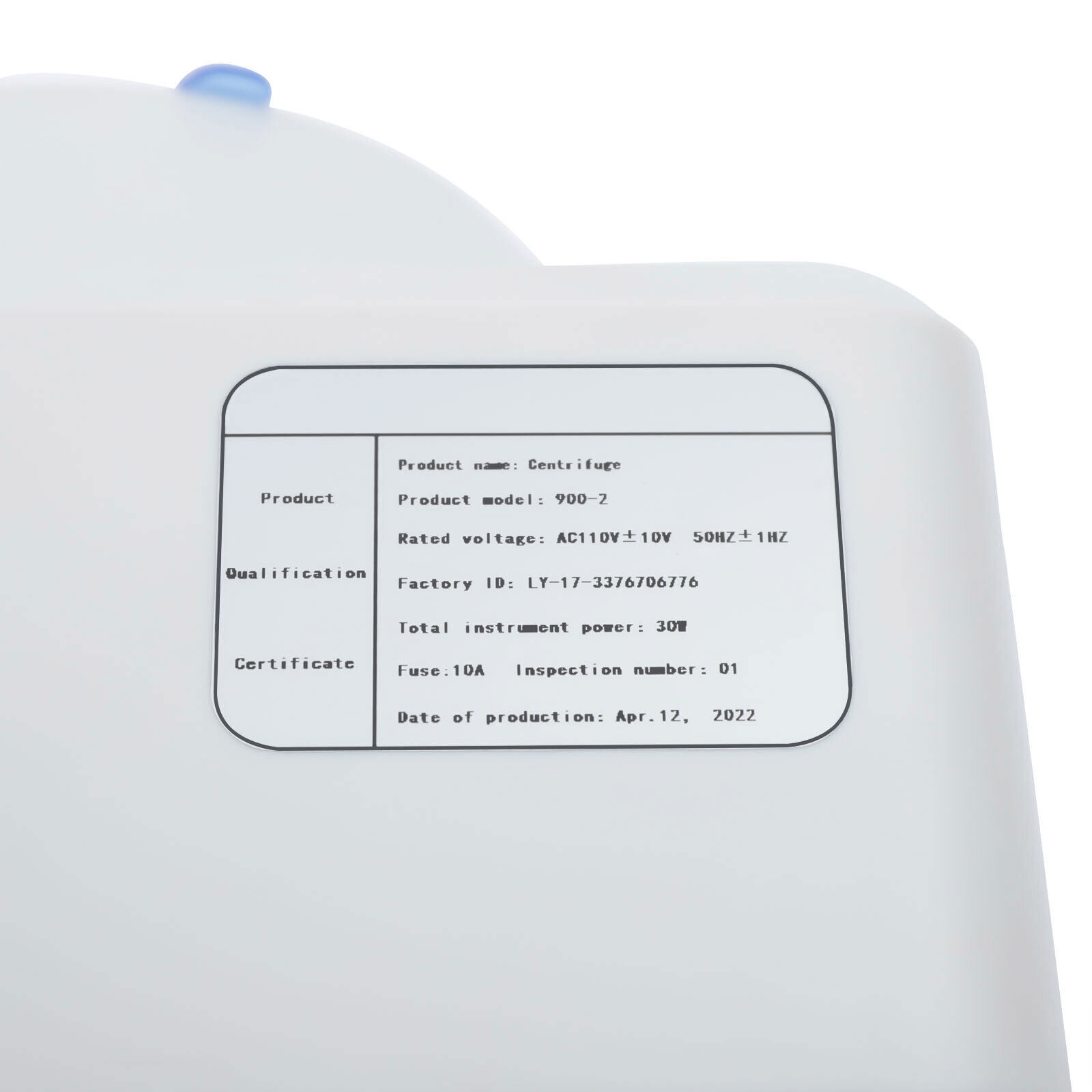 Medical Centrifuge Benchtop Electric Lab Centrifuge 110V 4000rpm White Portable