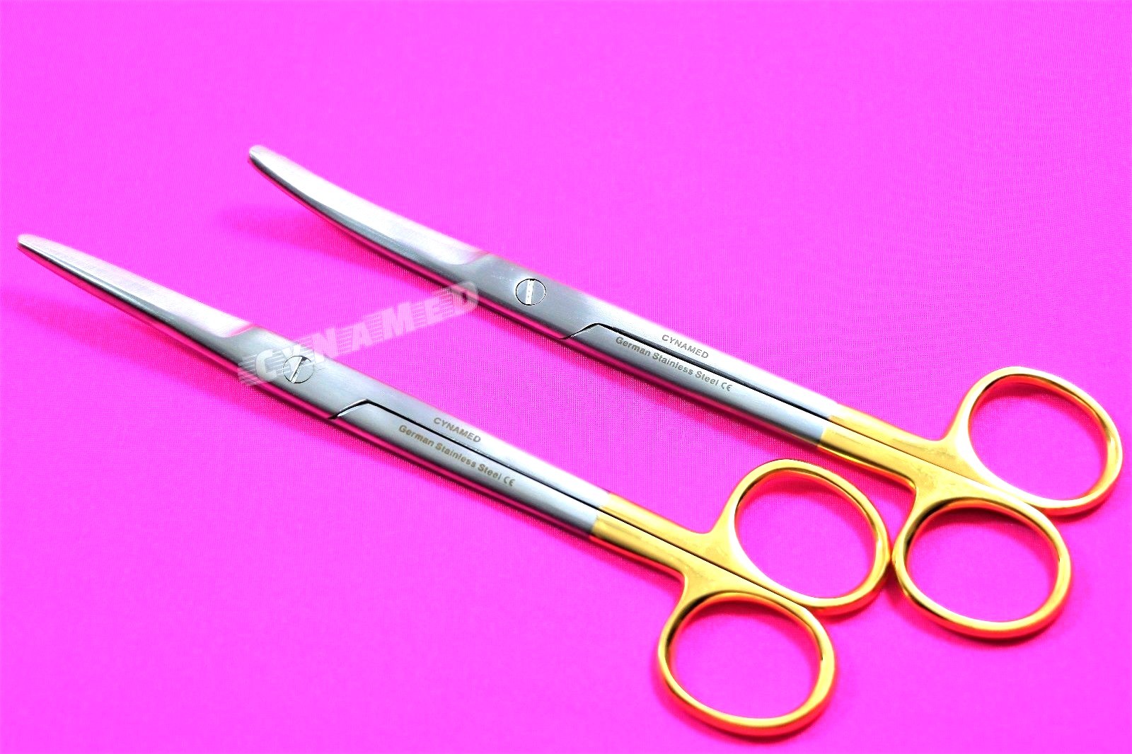 NEW GERMAN 2 EA Surgical Operating Medical Mayo Scissors STRAIGHT +CURVED 6.75″