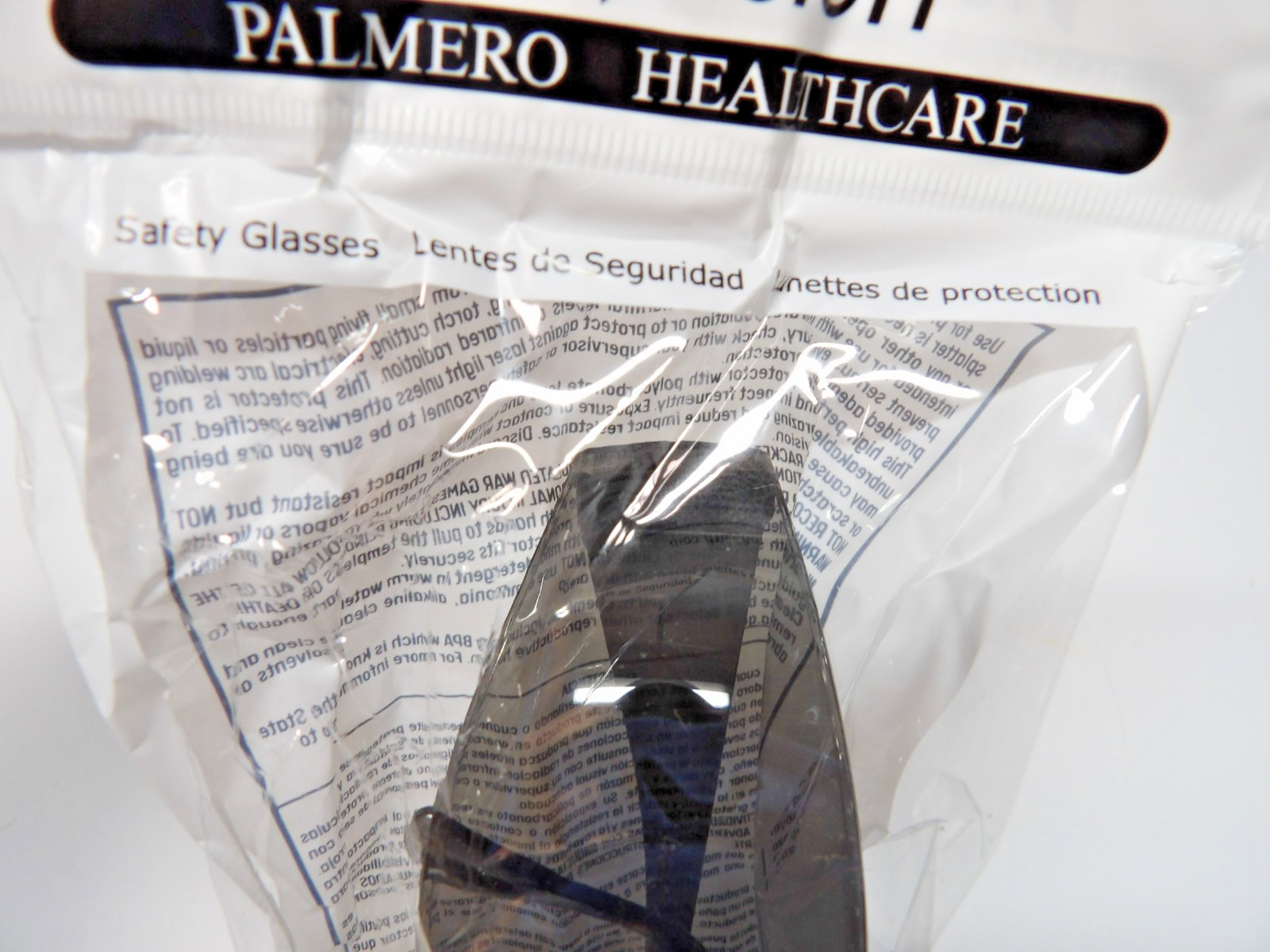 Protective EYEWEAR GRAY FRAME & LENS PALMERO PRO-VISION ECONO WRAP