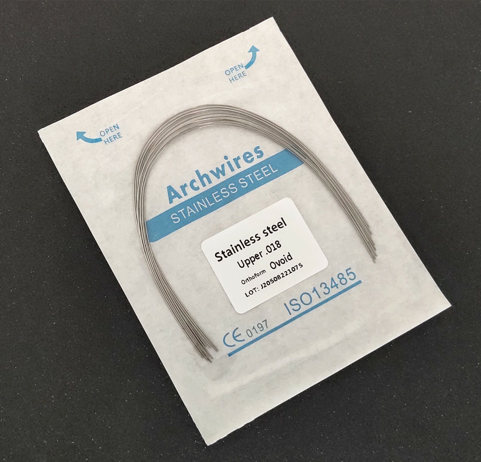 Dental Orthodontics Arch Wire Stainless Steel Round Wire Ovoid Form 10Pcs/Pack