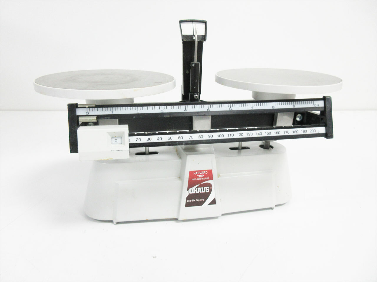 OHAUS HARVARD TRIP 1550-SD BALANCE DOUBLE BEAM 2KG-5LB CAPACITY 2000G