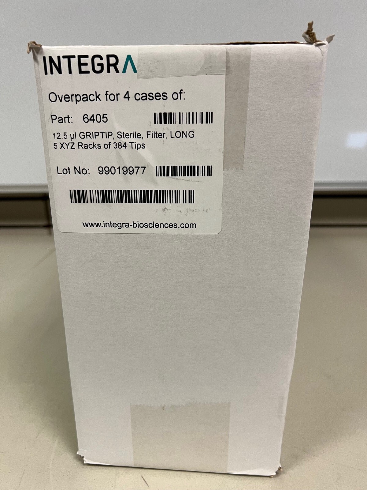 Integra 6405, Box of 4 (12.5µl Sterile Filter Long 5 Rack of 384), FREE SHIP