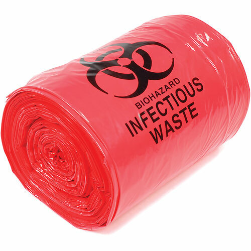 Medi-Pak ULTRA-TUFF Infectious Waste Bag, 7 – 10 gal., Red, Case of 250