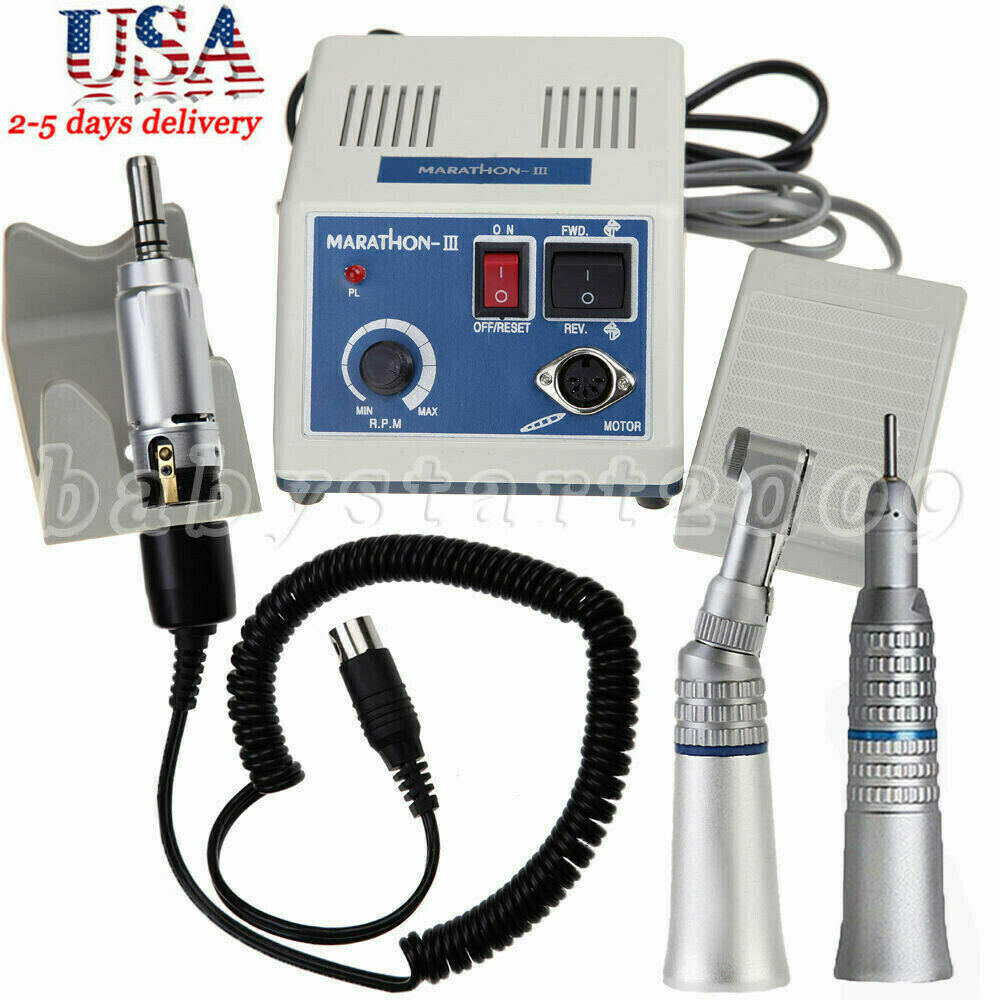 Dental Lab Marathon-III Micromotor N3 /Contra Angle Straight Handpiece E type st