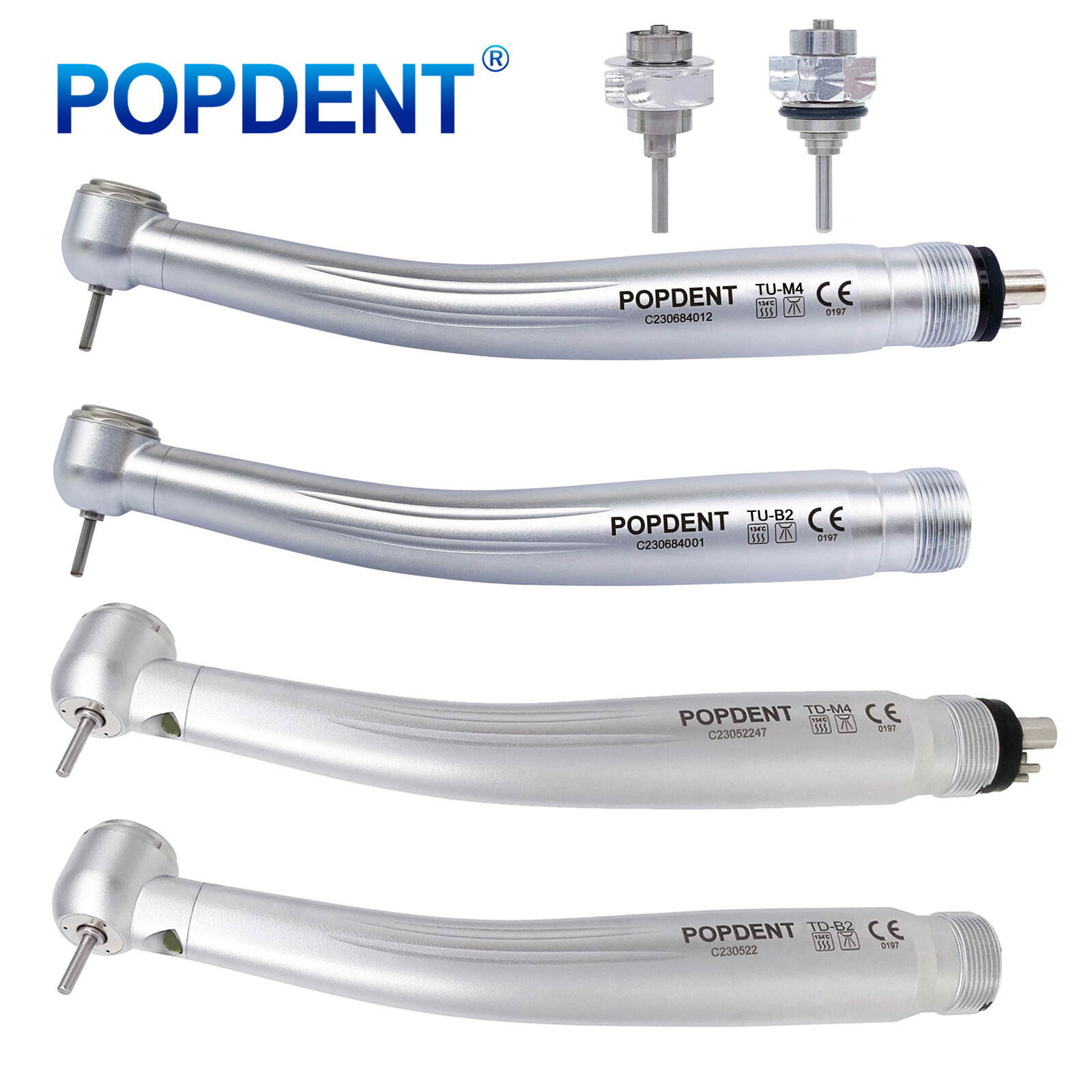 NSK Style Dental Fiber Optic LED E-generator/ High Speed Handpiece NoLED 2/4HOLE