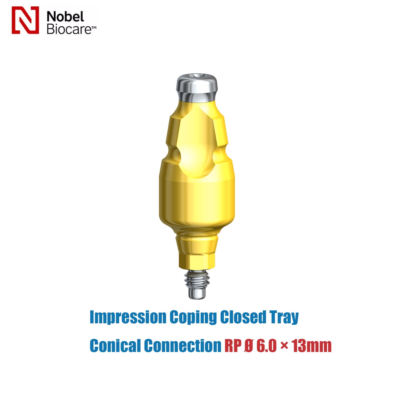 Dental Impression Coping Transfer Closed Tray Nobel Active NP/RP Ø3.6/5.0/6.0mm
