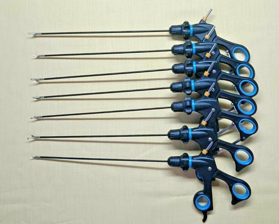 7pc Laparoscopic Gynecology Grasping Forcep 3mm Reusable Surgical Instruments