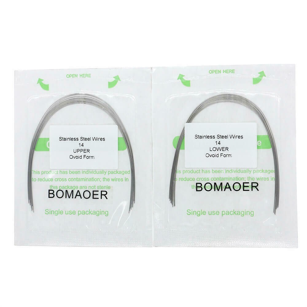 50Packs Dental Orthodontic Staineless Steel Round Arch Wire Ovoid Form 012 Upper