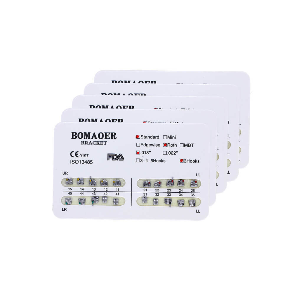 Dental Orthodontic Brackets Roth MBT Edgewise 018 022 Mini Standard Set