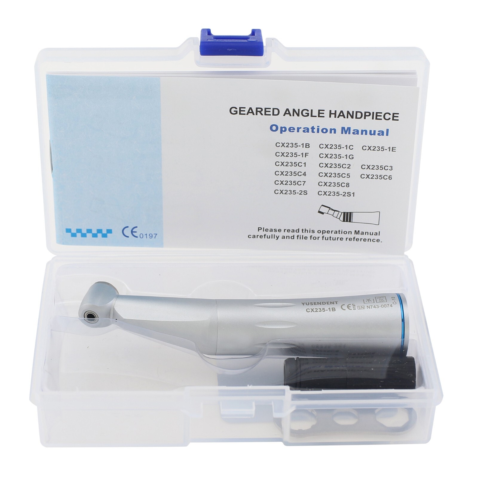 COXO Dental Fiber Optic LED Contra Angle Low Speed Handpiece 1:1 Inner Water NSK