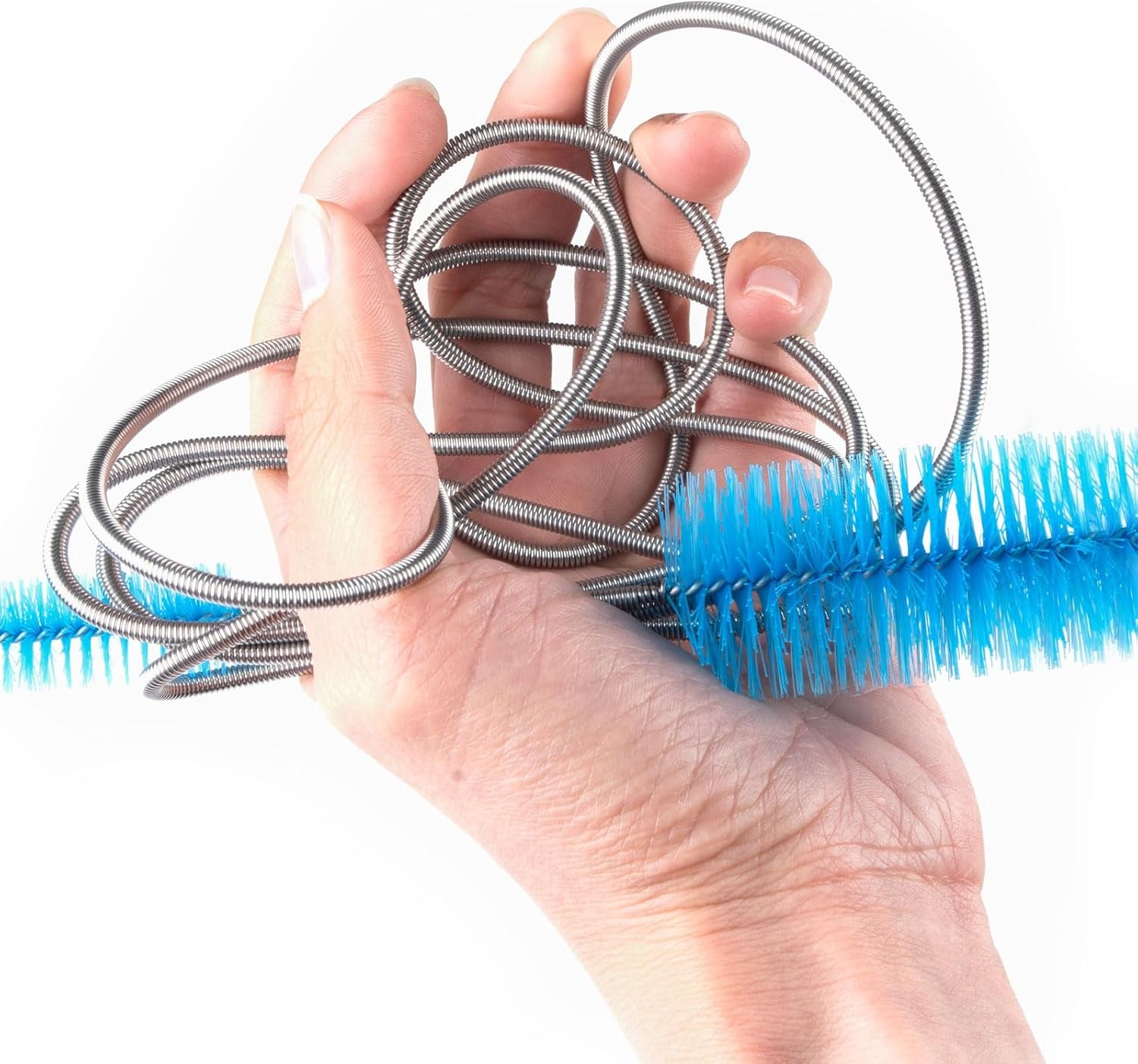 Flexible Drain Pipe Brush for AC Condensate, CPAP Hose, Shower & Sink Cleaning
