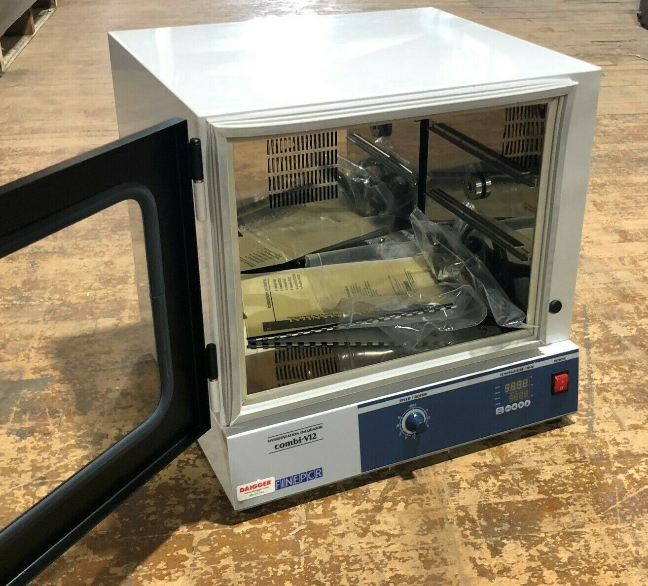 FinePCR Combi-V12 Vertical Hybridization Incubator 110VAC 7-40RPM 50/60Hz 450W