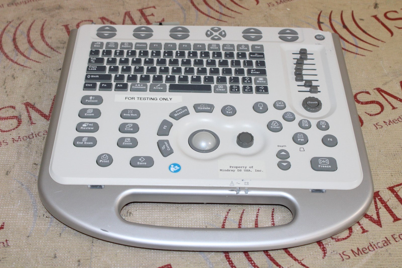 Mindray M5 / M6 / M7 Portable Ultrasound Control Panel Keypad (corner chipped)