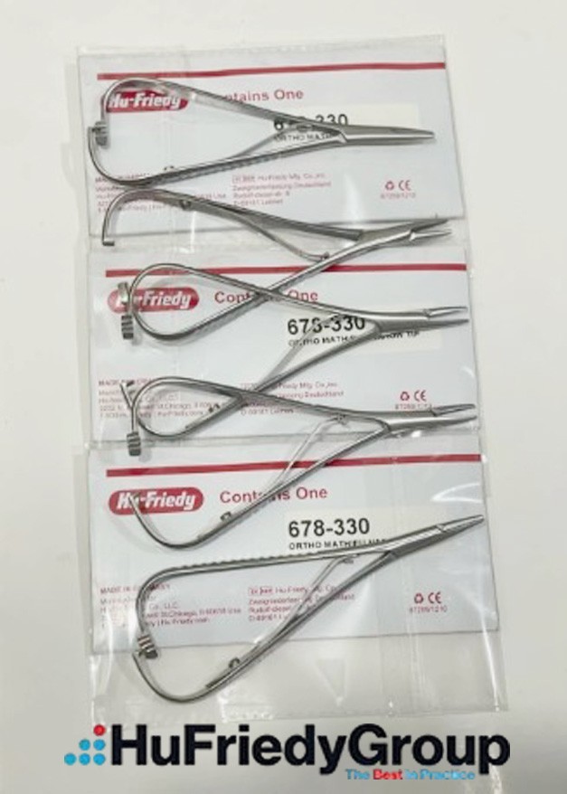 4 Pcs HU FRIEDY Mathieu Narrow Tip Orthodontic Plier 678-330
