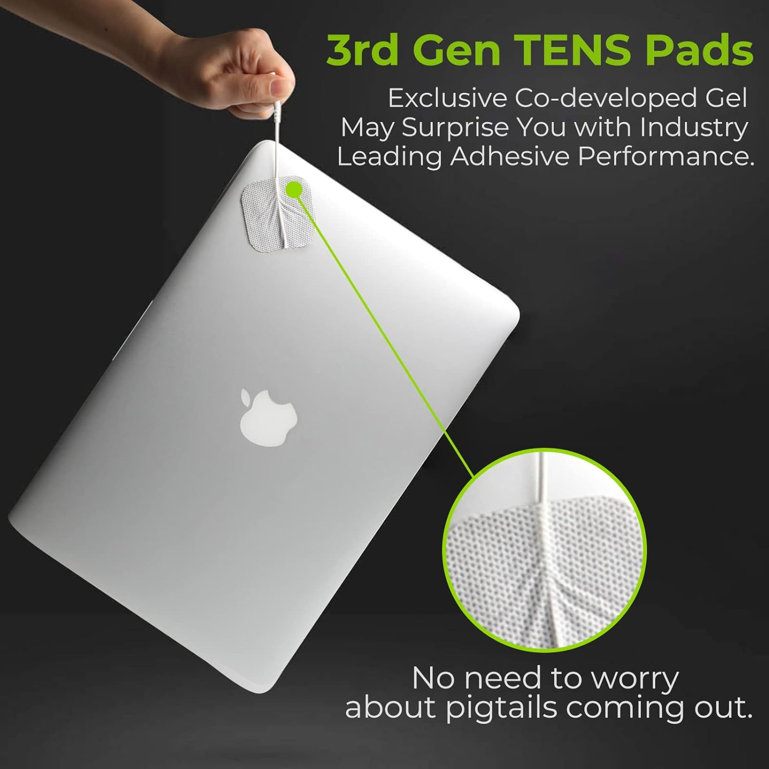 TENS Unit Replacement Pads Combination Set, 20 Packs Multiple Sizes Electrodes f