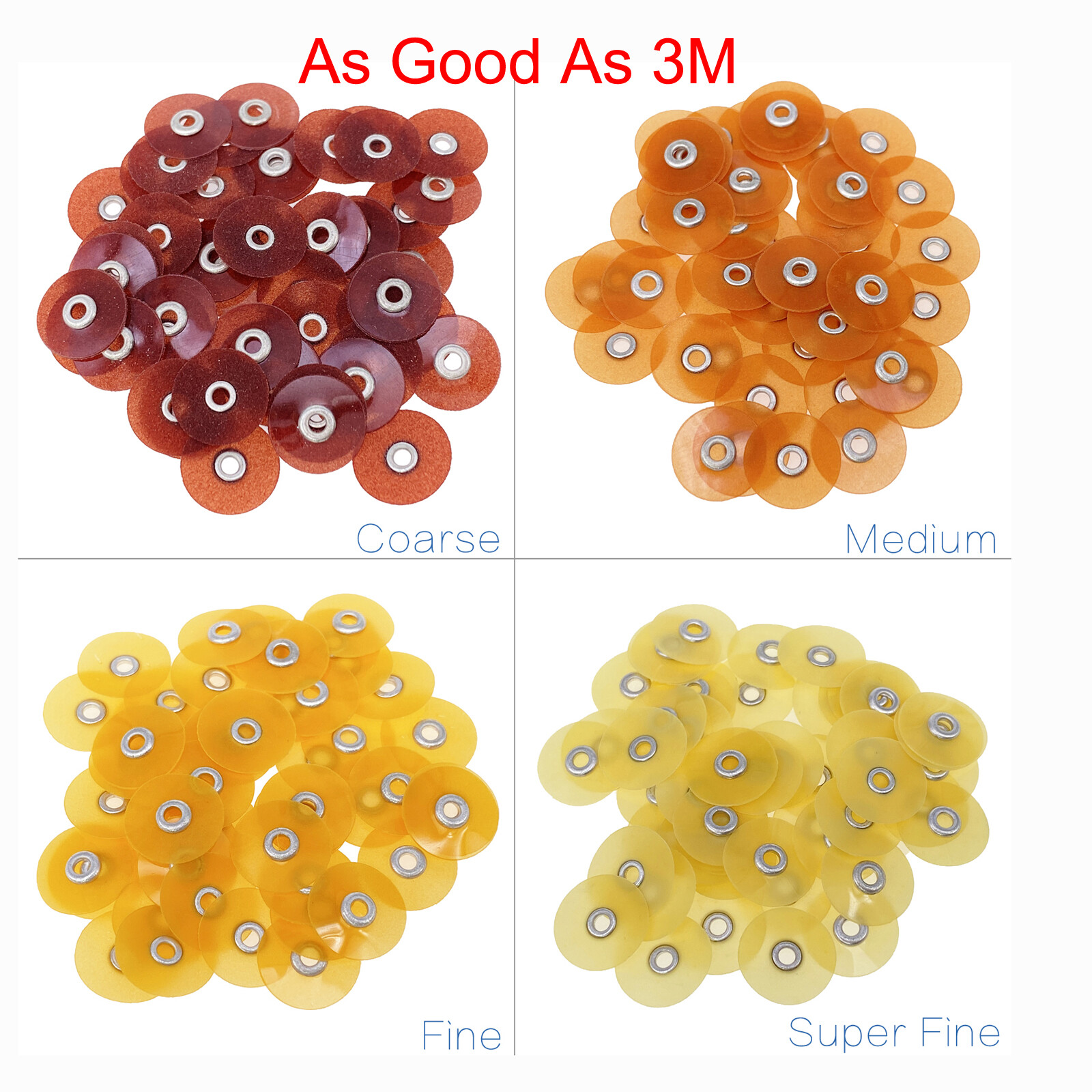 Pack of 50 Sof-Lex soflex Disc DISCS in all sizes 1/2″ 12.7 mm Dental 50-5000pcs