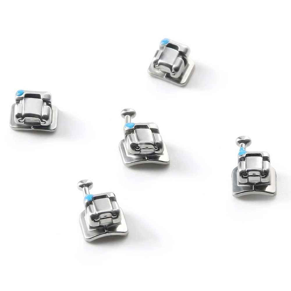Dental Orthodontic Self Ligating Brace Bracket Mini Roth.022 Hooks 345