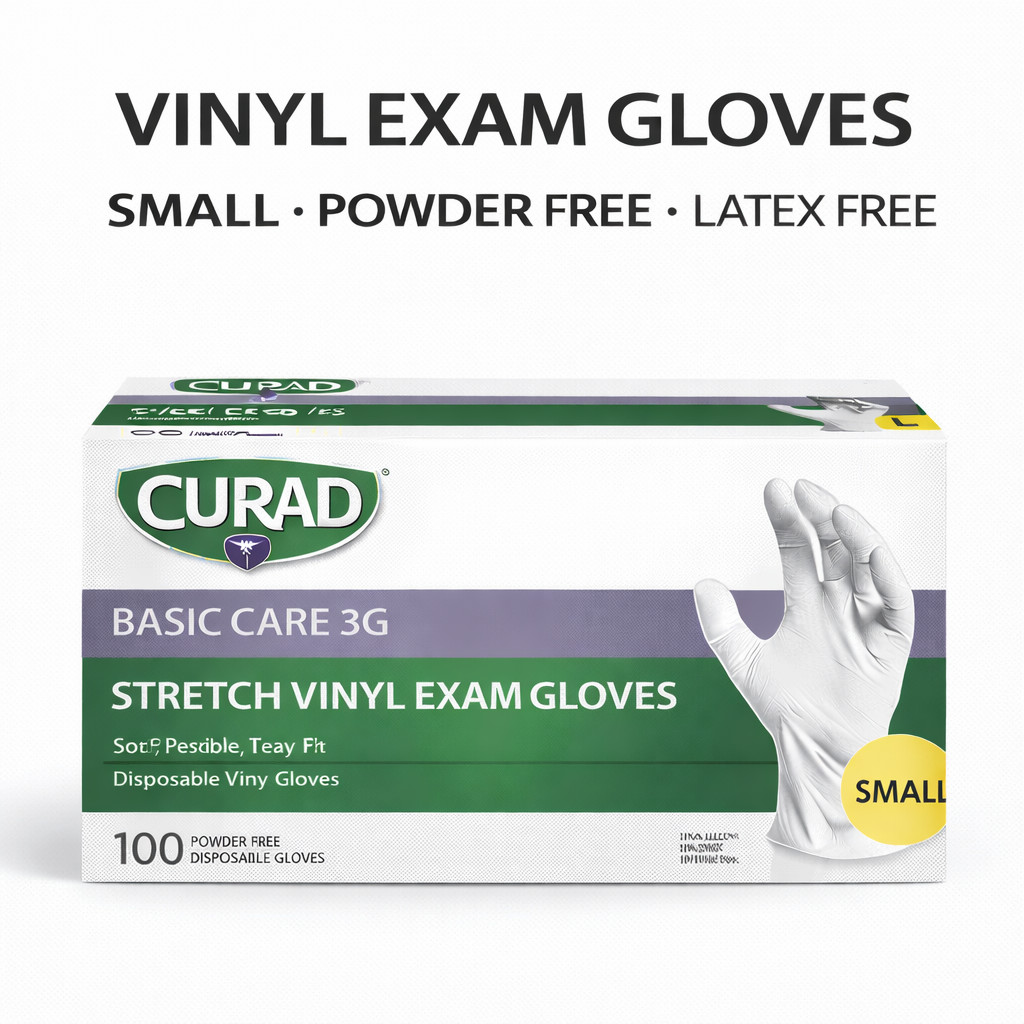 Powder Free Vinyl Gloves S M L Disposable Latex Free Cleaning Food Prep