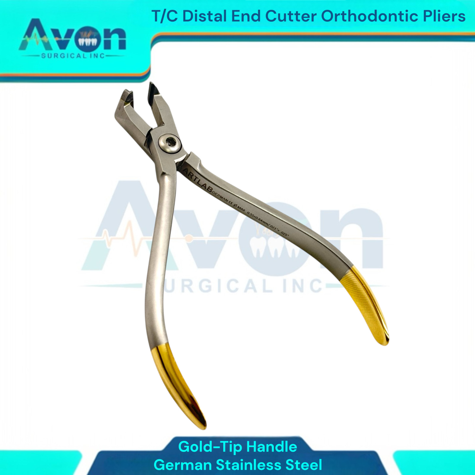 Archwire Orthodontic T/C Distal End Cutter Pliers for Cutting Soft & Hard Wire