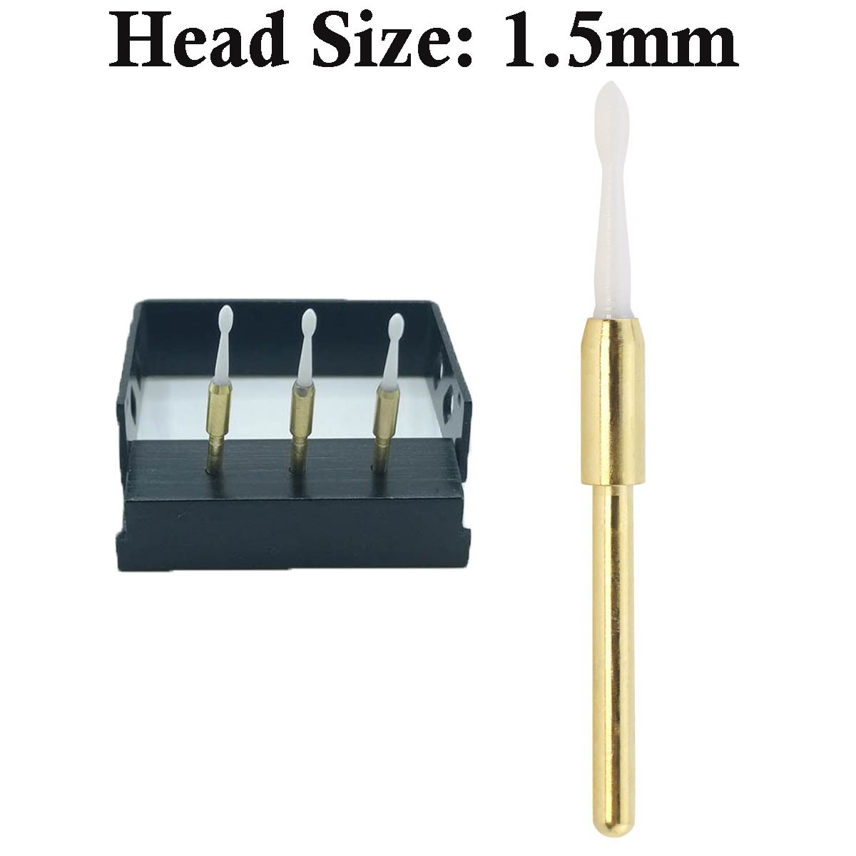 2pcs Dental Soft Tissue Trimmer Ceramic Bur For Gingival Gingivectomy FG 1.5mm