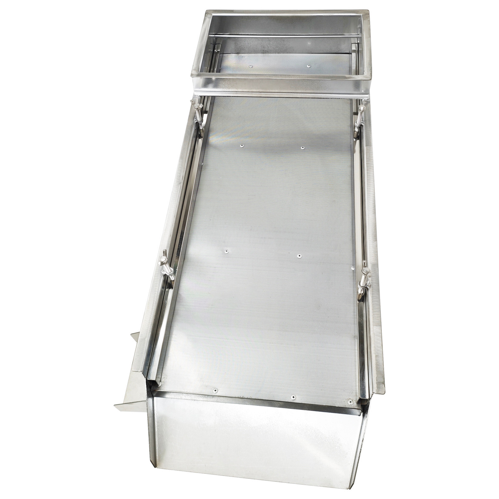 0.5mm Screen Stainless Linear Vibrating Screen Round Hole 110V Single Layer