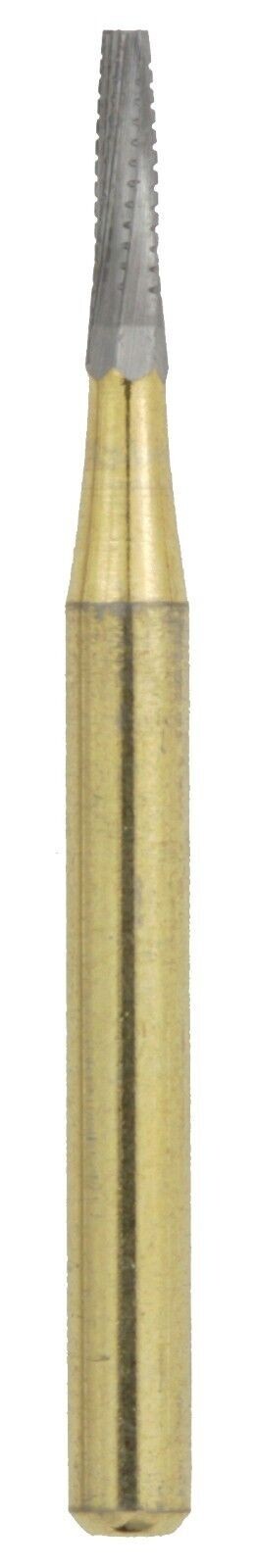 CARBIDE BURS FG 2070 METAL CUTTER FLAT END TAPER. JET KERR. 5/Pk.