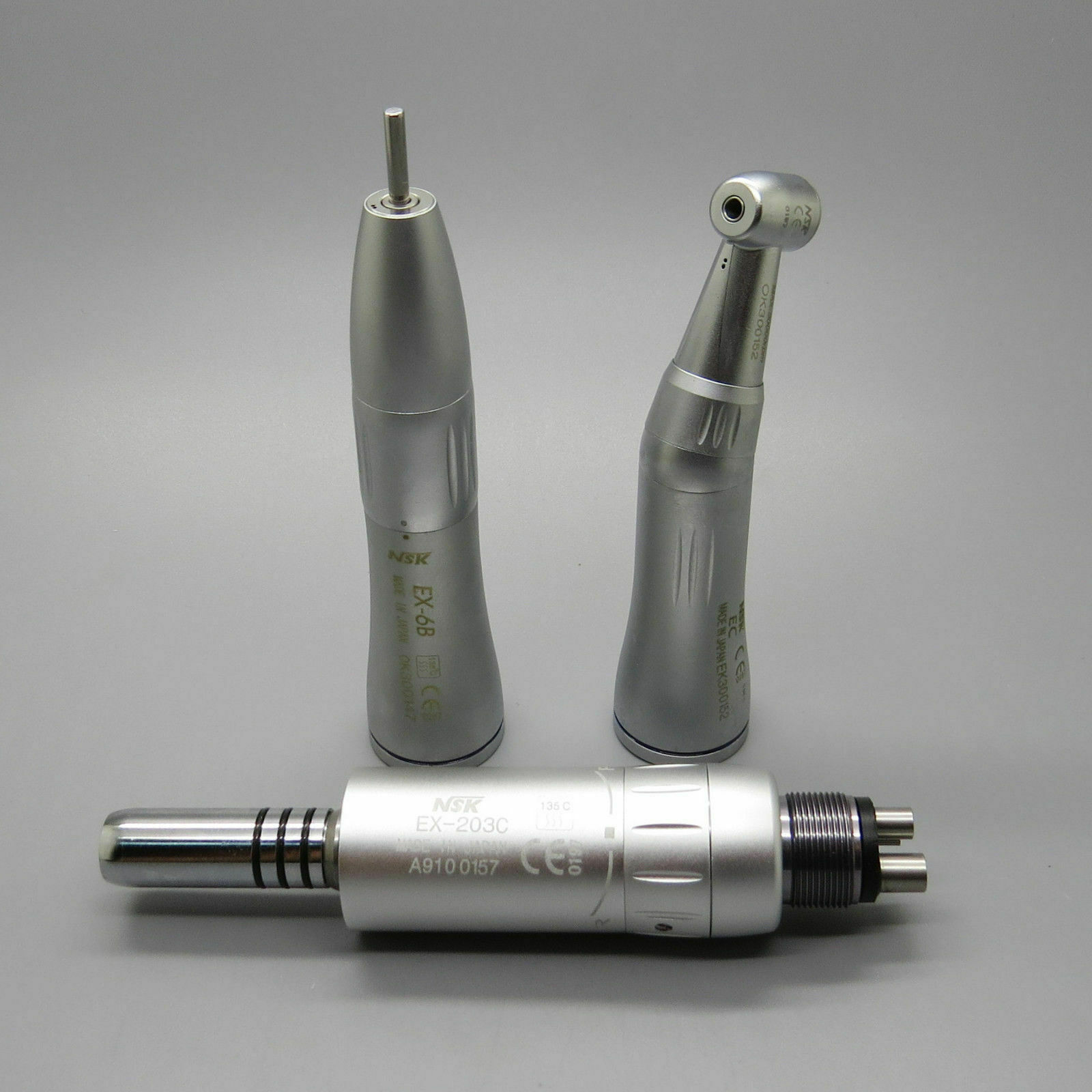 Dental Inner Water Spray Low Speed Handpieces Straight Contra Angle Air Motor M4