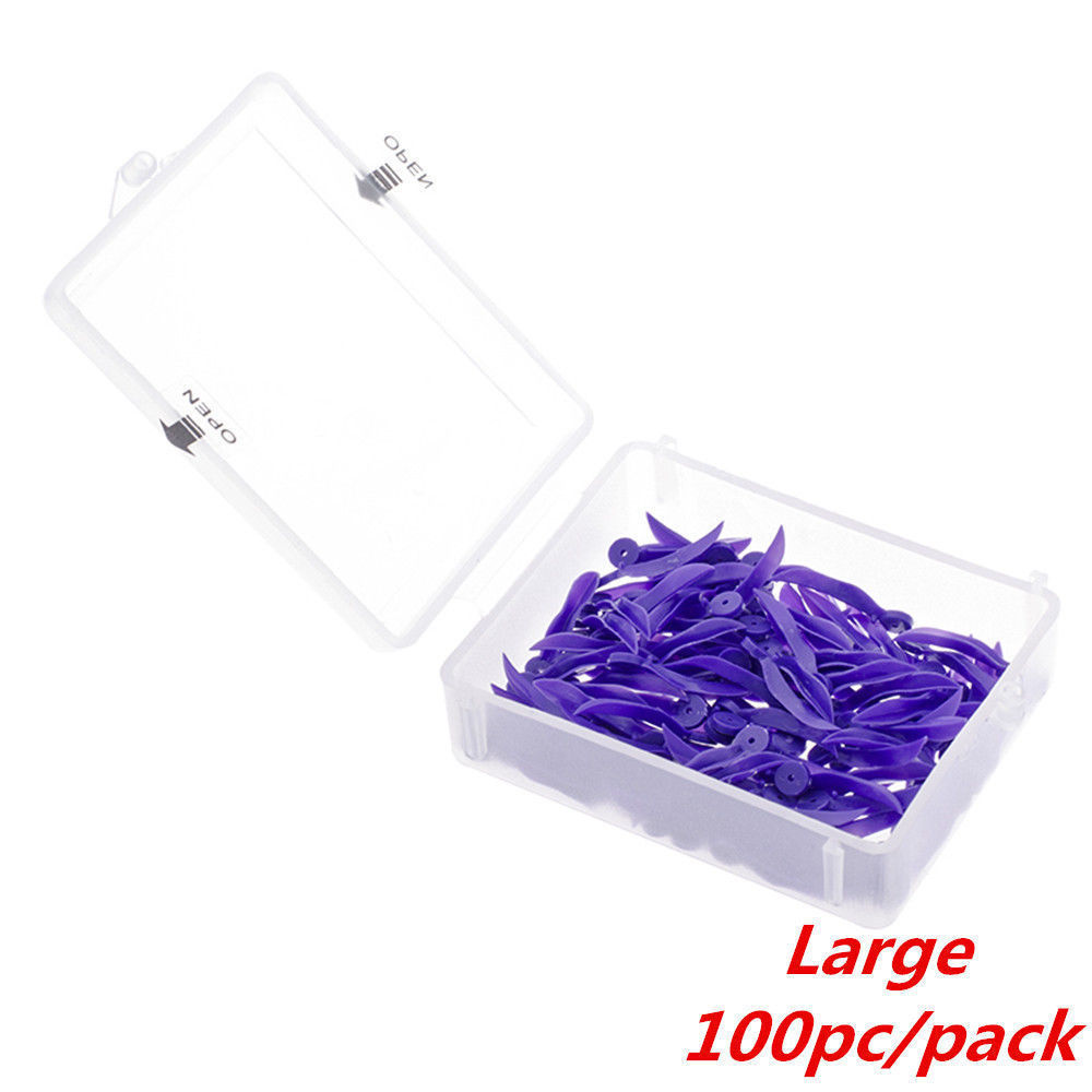 400 Pcs Dental Disposable Plastic Wedge With Hole All 4 Sizes Wave Shape Wedge