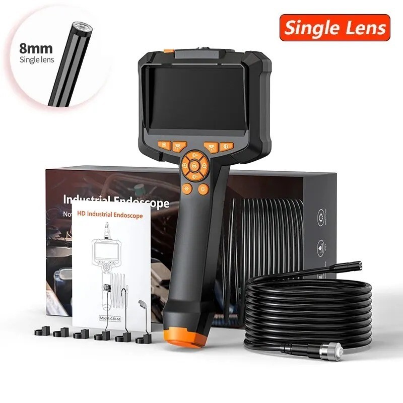 1080P Industrial Endoscope Camera 4.3 IPS Screen IP67 Pipe Inspection Scope