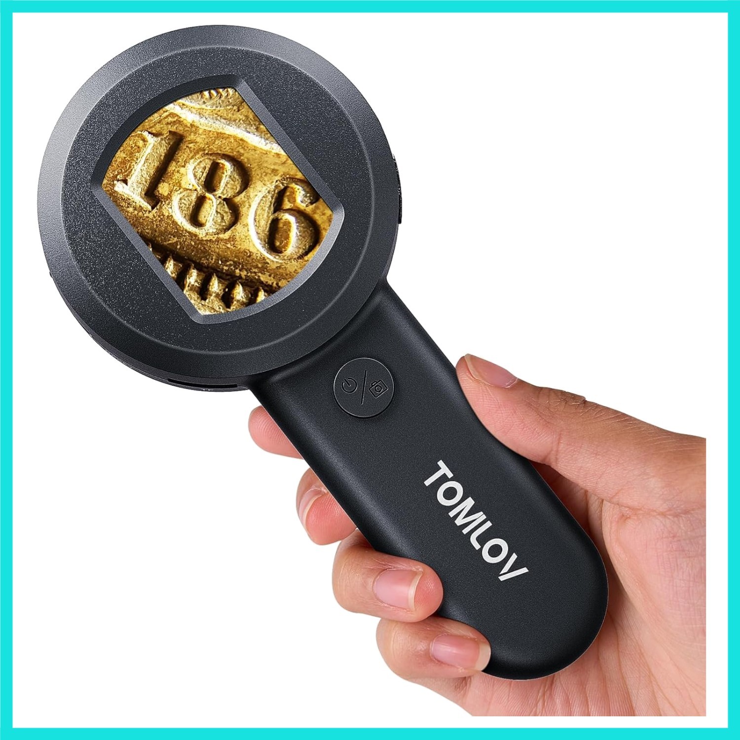 Microscope for Adults Kids, Handheld Coin Magnifier with Light for Error Coin…