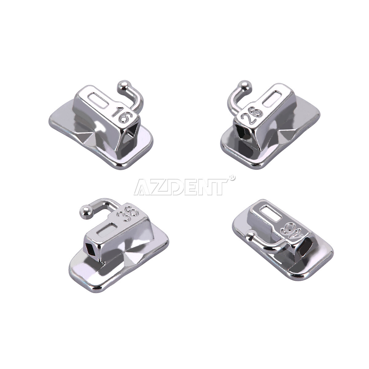 AZDENT Dental Orthodontic Self Ligating Brackets Braces Roth/MBT.022 345 Hooks