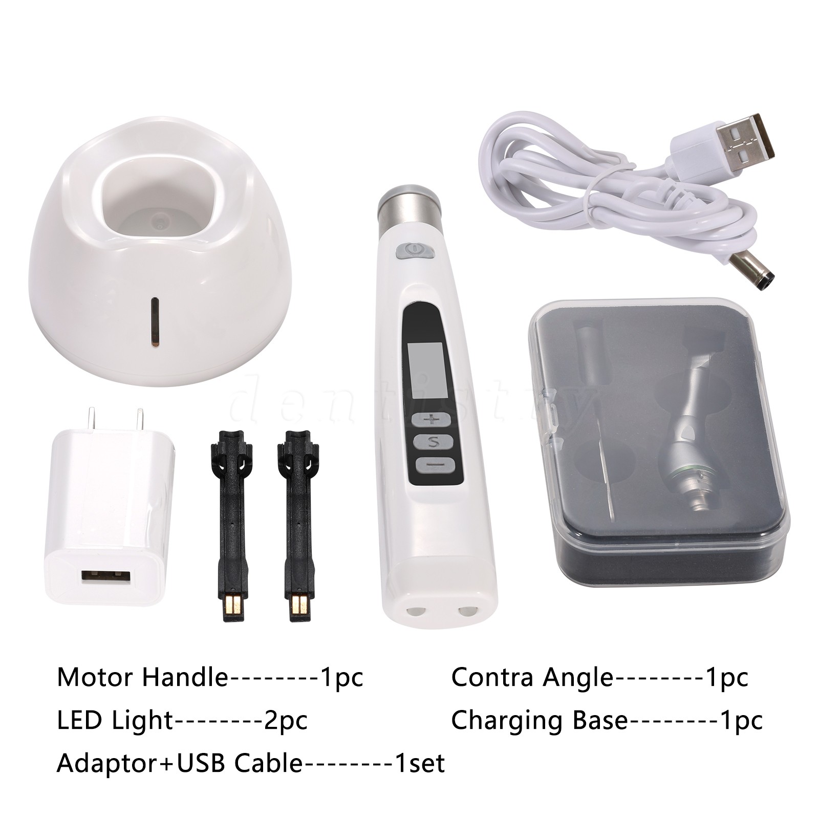 Reciprocating Dental Wireless LED Endo Motor 16:1 Handpiece Endo Contra Angle