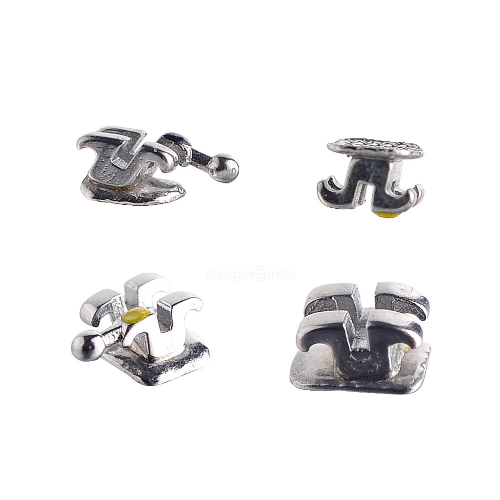 Dental Orthodontic Brackets Mini Metal MBT/Roth Solt 022 Braces 3/345Hooks 10Pks