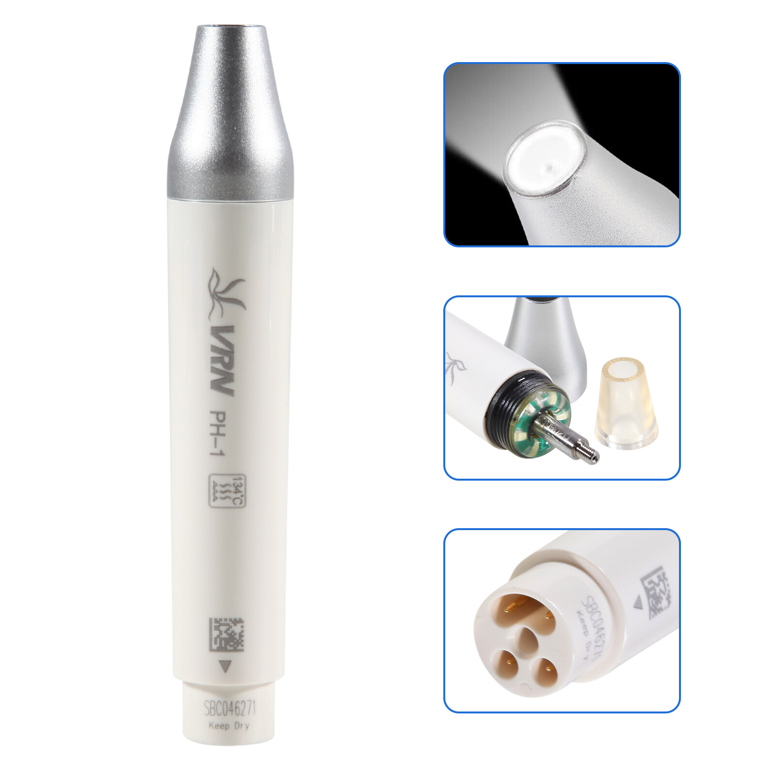 Original VRN Dental Ultrasonic PH-1 Piezo Scaler LED Handpiece Tips Fit EMS