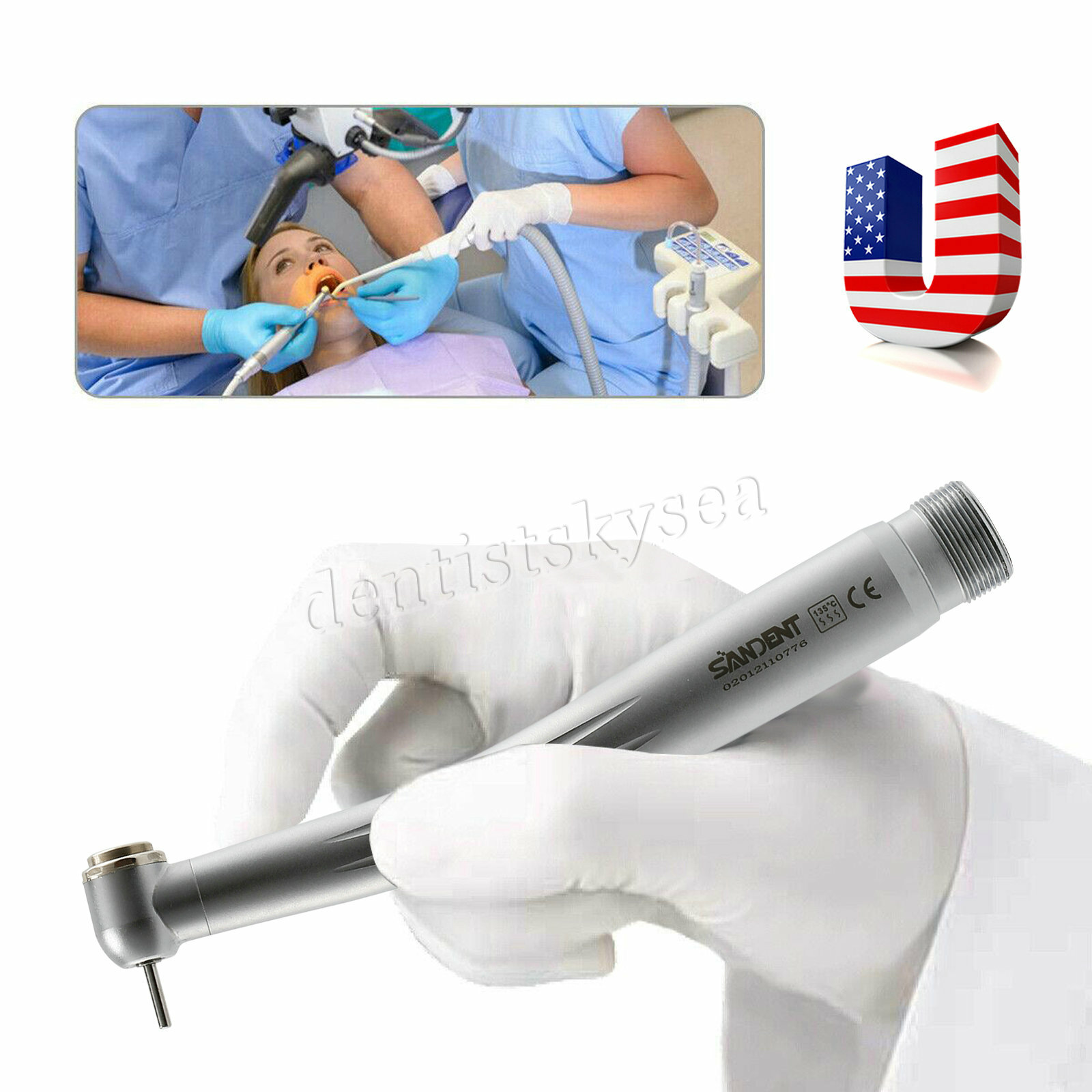 Dental High Speed Handpiece Clean Head 2 Hole STNABB B2-USA