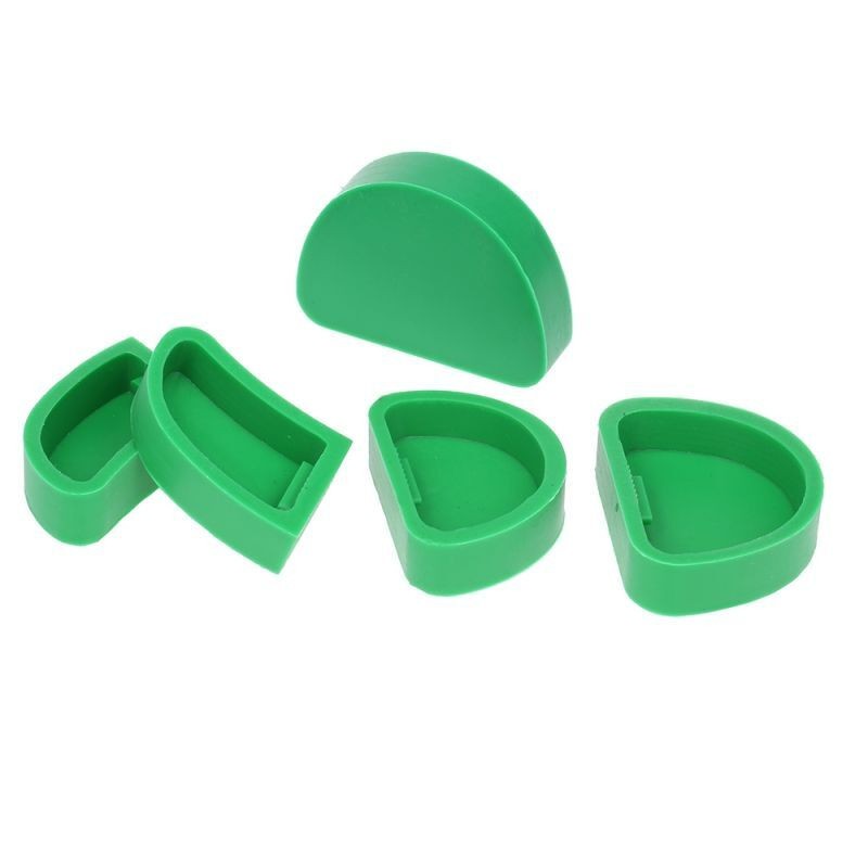5Pcs/Set Dental Model Base Slotted Type Silicone Without Tonguel Impression Tool