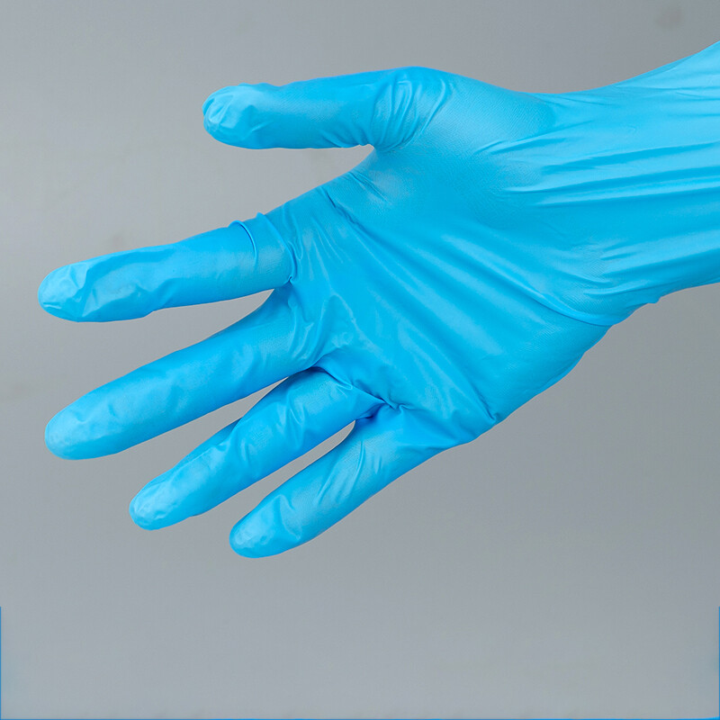 Rubber/Nitrile Gloves Disposable Waterproof Glove White Blue S M L XL for DIY