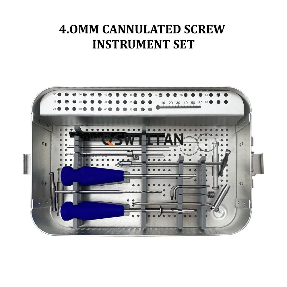 4.0mm Cannulated Herbert Orthopedic Screws set Stainless steel Trauma Instrument