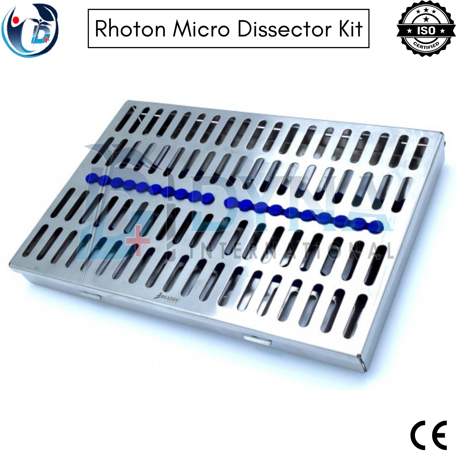 Rhoton Micro Dissector Expanded 19 Pc Set Stainless Steel With Premium Mesh Box