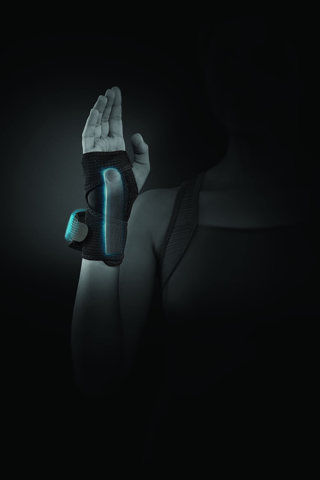 Curad Performance Series Wrist Support Reversible Rigid Brace For Mild Sprains