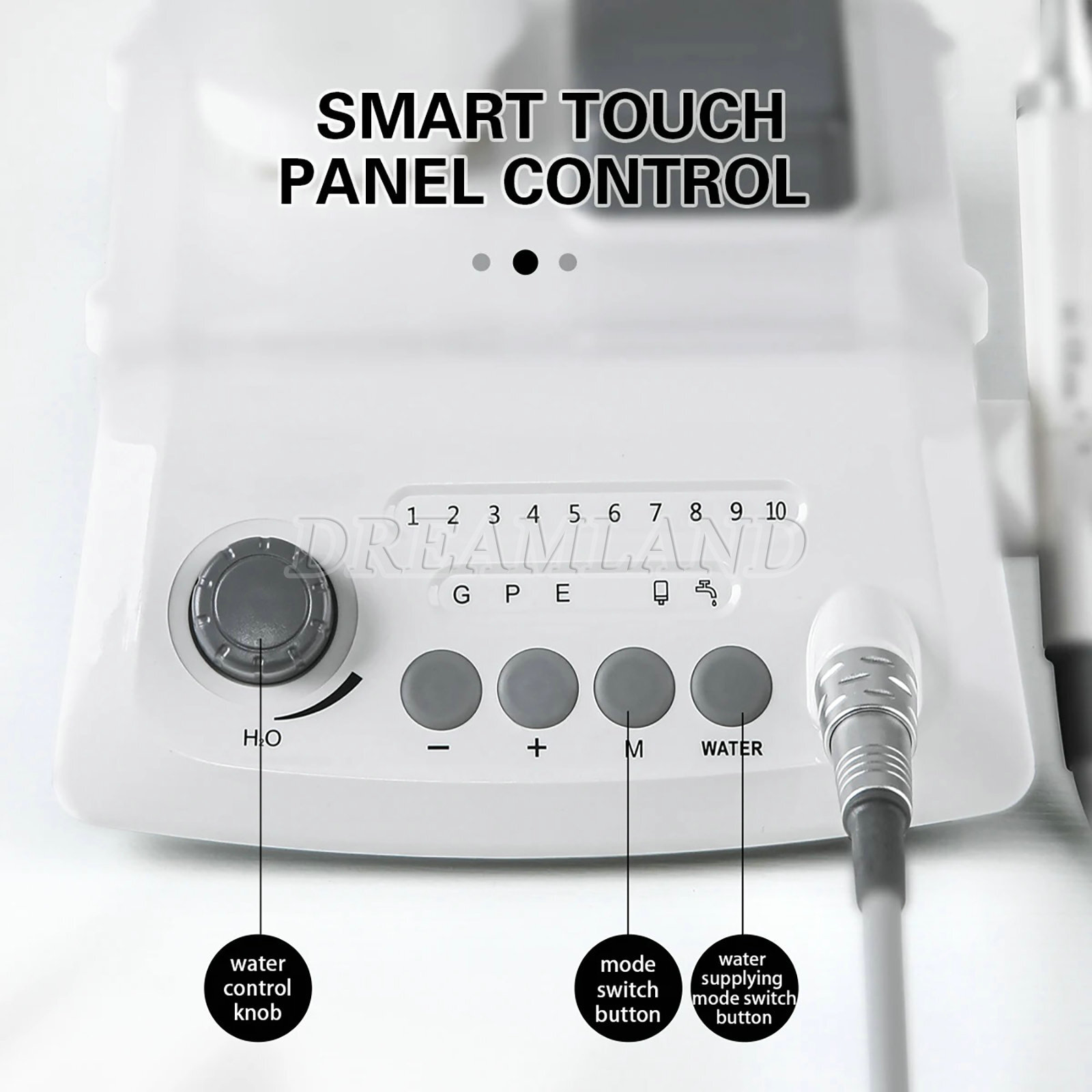 Wireless Dental Control Ultrasonic Scaler LED Detachable Handpiece VRN-A8