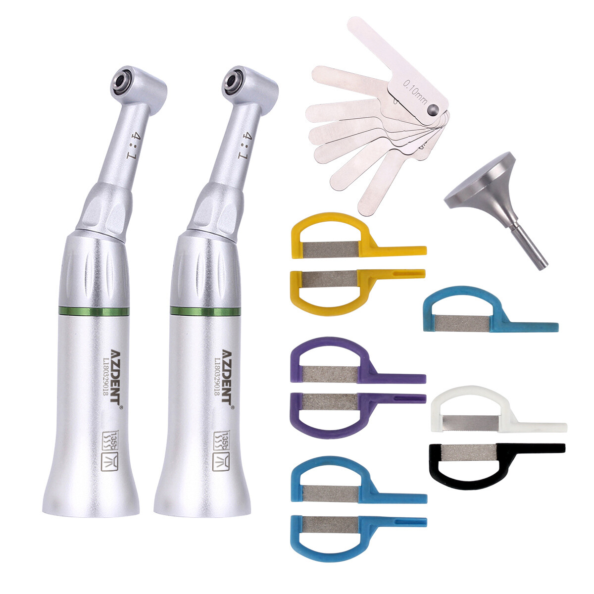 Dental 4:1 Contra Angle Reduction Handpiece/Interproximal Strips IPR Kit/STRIP