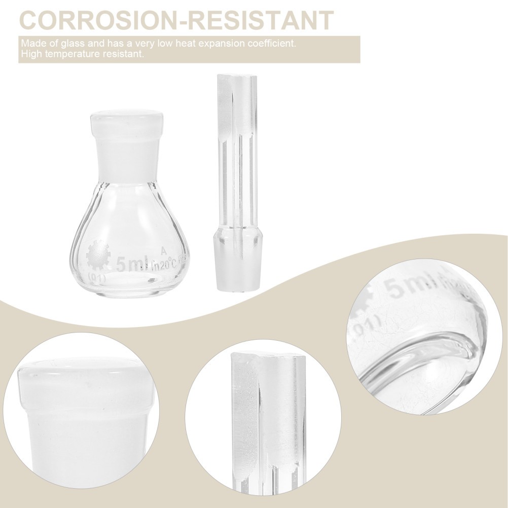 Glass Bottle with Stopper Density Corrosion Resistant Pycnometer