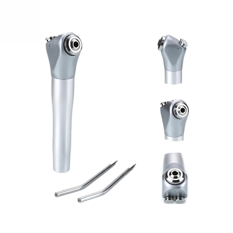 US Dental 3 Way Air Water Spray Triple Syringe Handpiece 2 Nozzles Tips Tubes