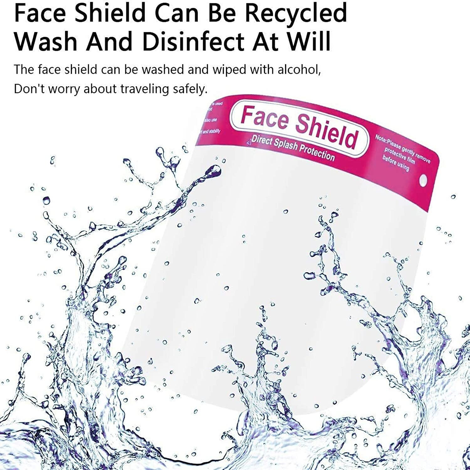 KIDS FACE SHIELD VISOR SAFETY PROTECTOR UNISEX WASHABLE REUSABLE FULL FACE COVER