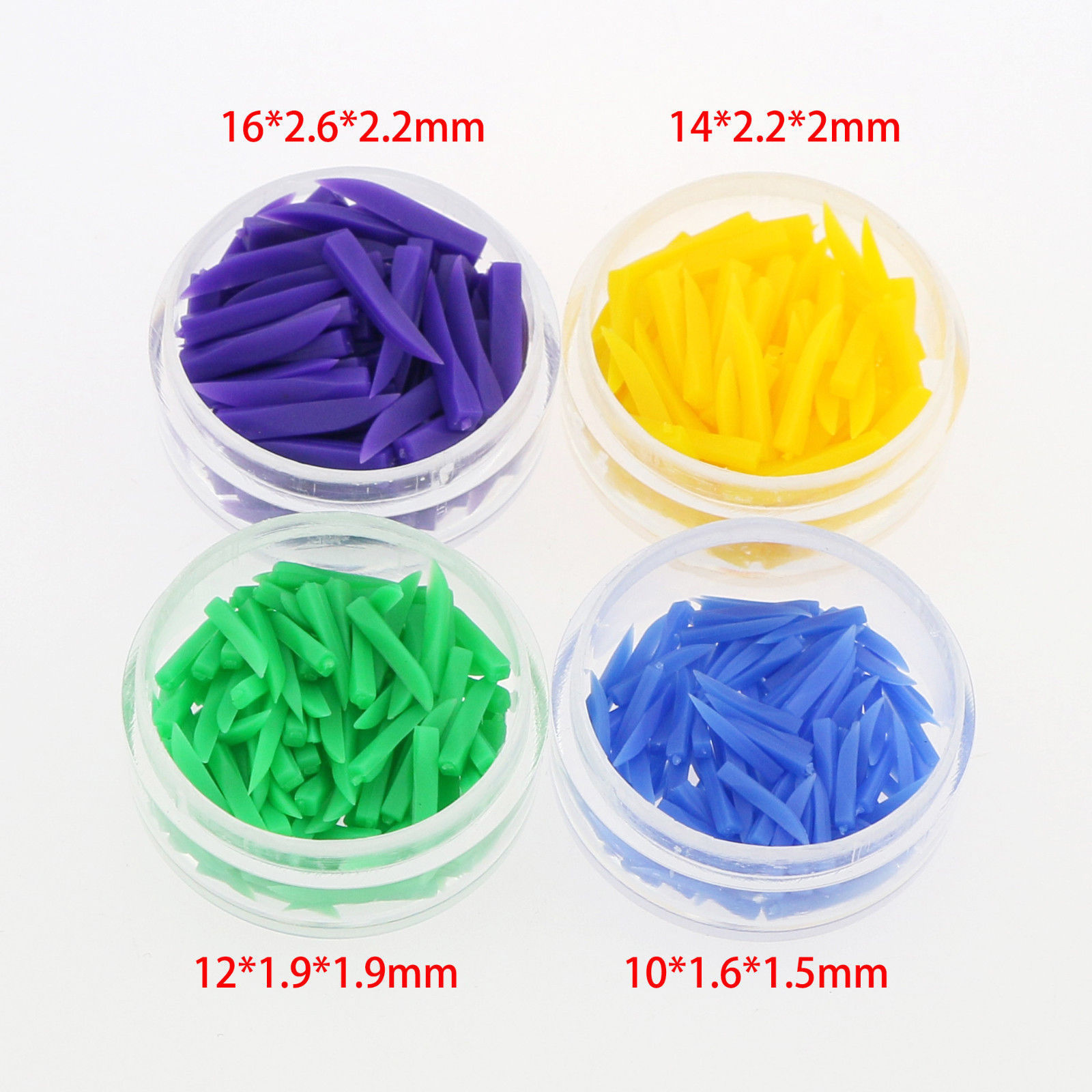 100 Pcs Dental Disposable Plastic Diastema Wedges Small/Middle/Large Denture