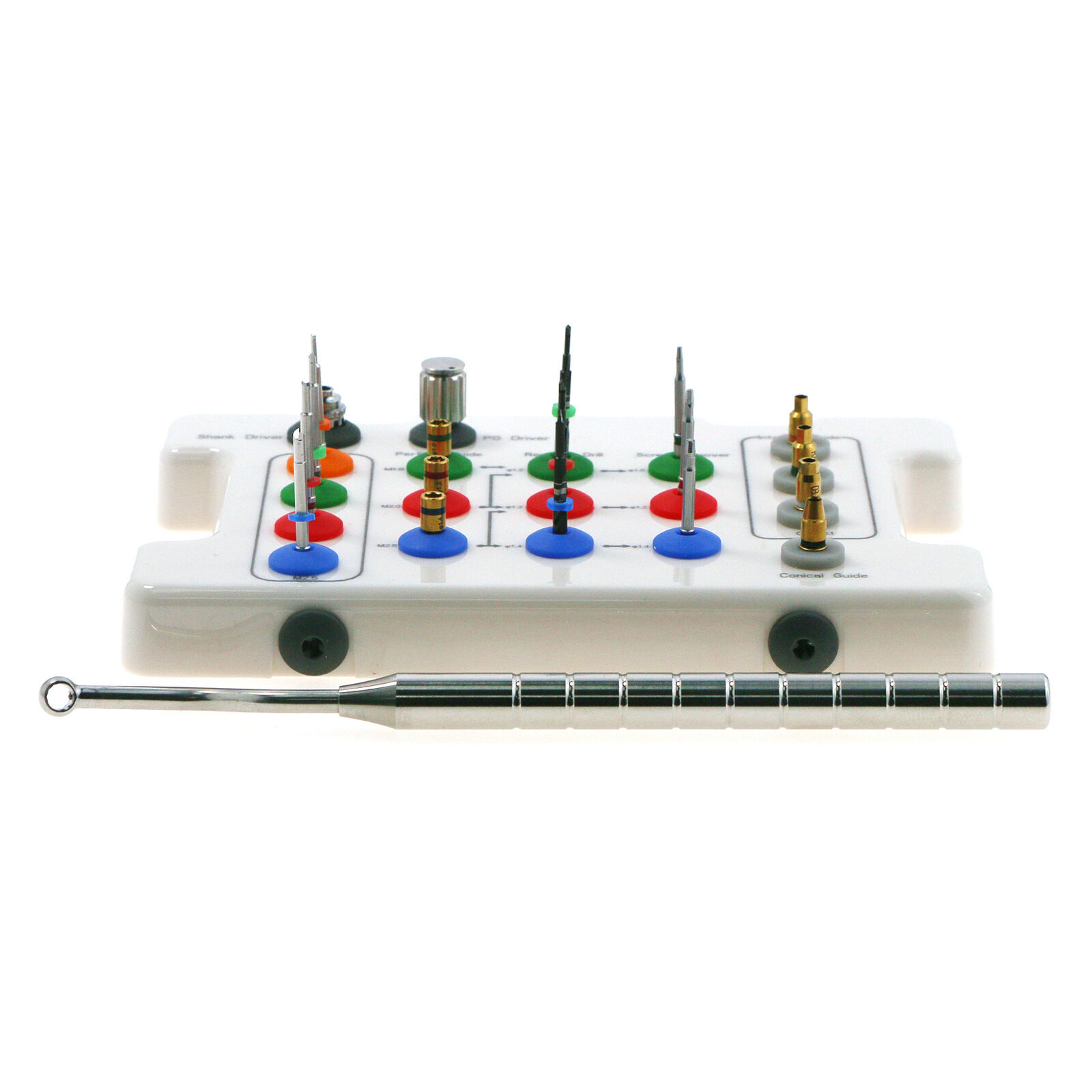 Implant Broken Fractured Screw Removal Kit Drill Guide Driver Dental Remover Set