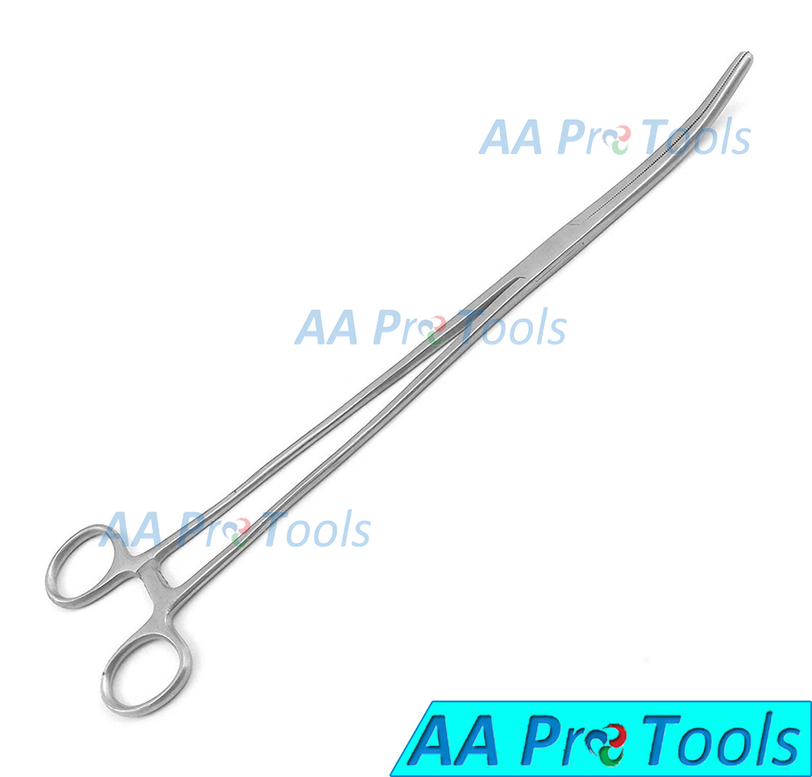 24″ Mega Long Forceps Curved Tip Stainless Steel Hemostatic Clamps