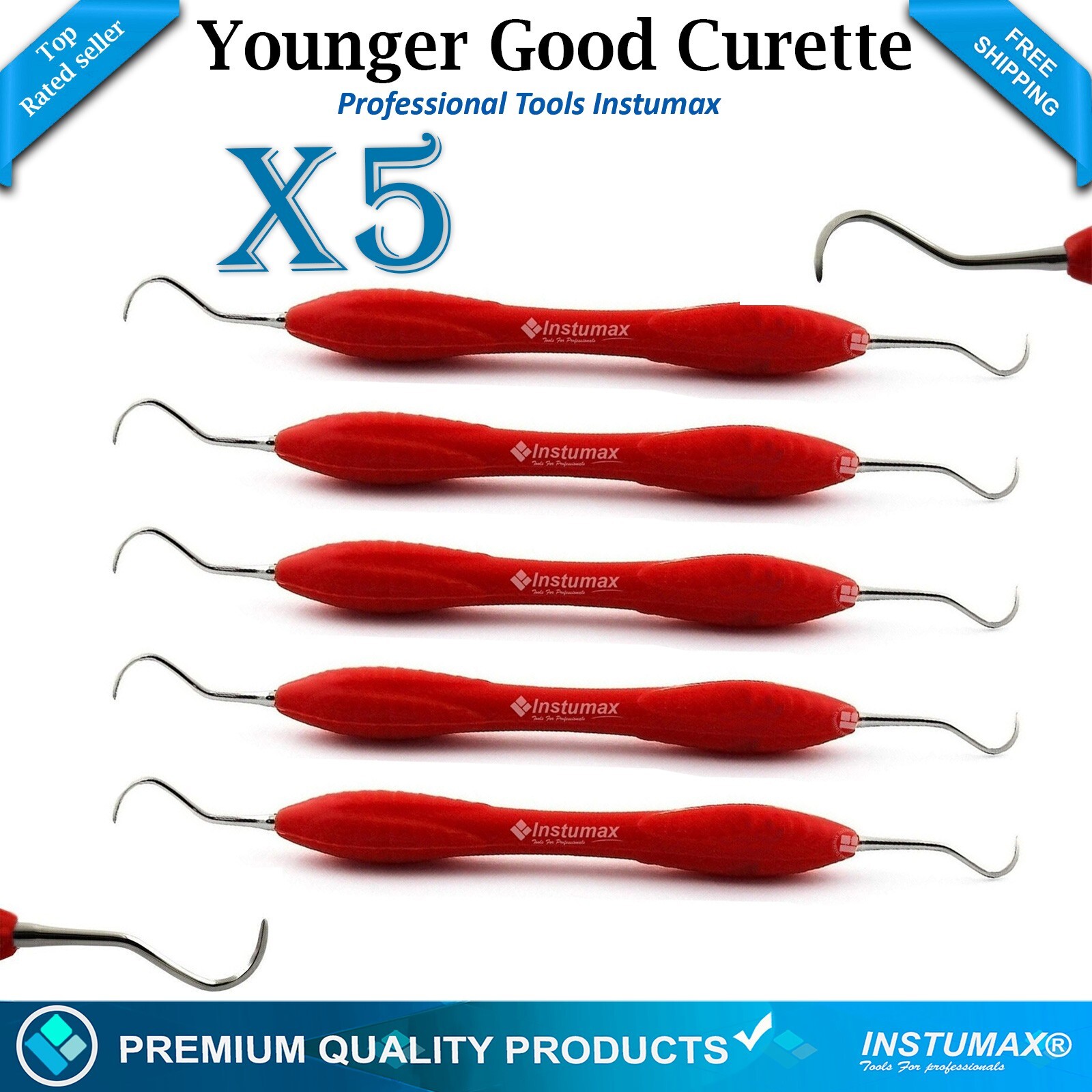 Dental Younger-Good Curettes 7/8 Universal Silicone Handle Periodontal Hygienist